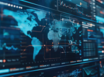 Globales digitales Daten-Dashboard