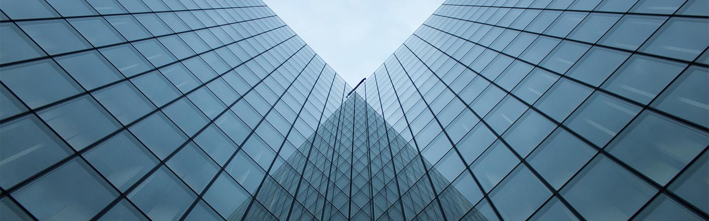Glass building