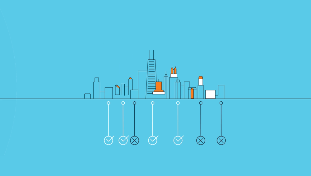 Skyline buildings