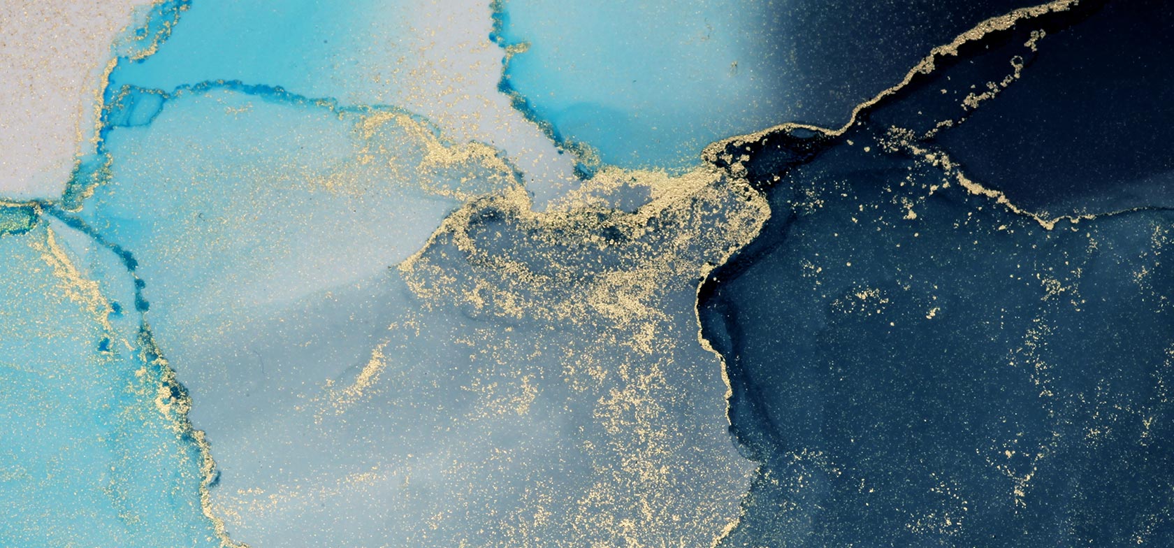 Abstract blue and gold