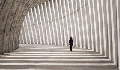 A girl walking