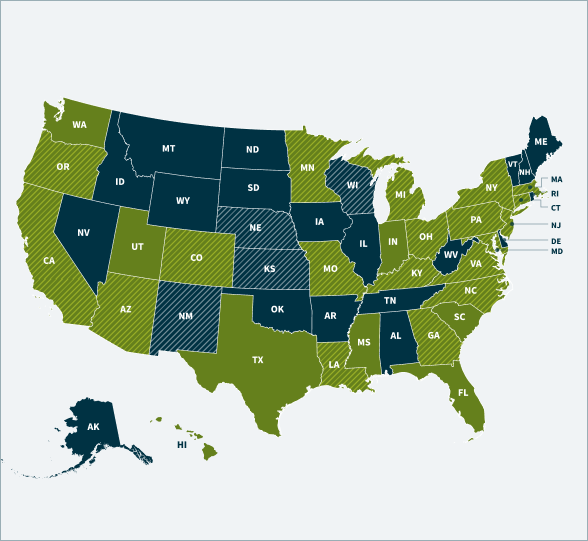 State and Municipal Bonds Map