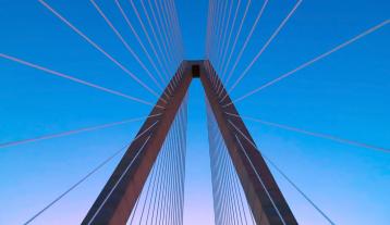 Cable bridge tower