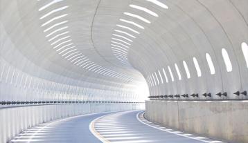 lighted tunnel