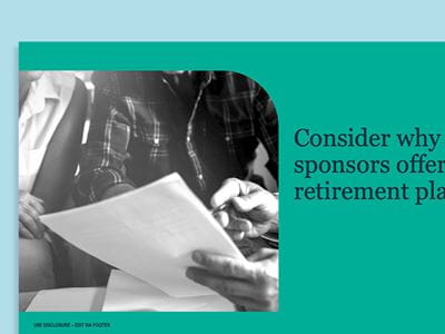 Having lifetime income discussions with plan sponsors