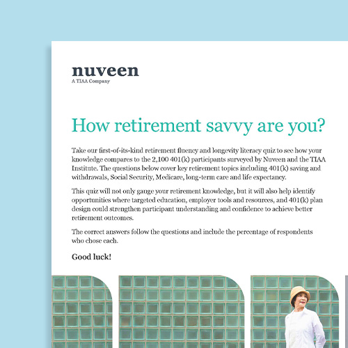 Retirement fluency and longevity literacy quiz