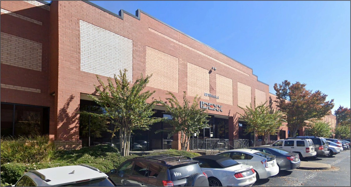 Brick office building