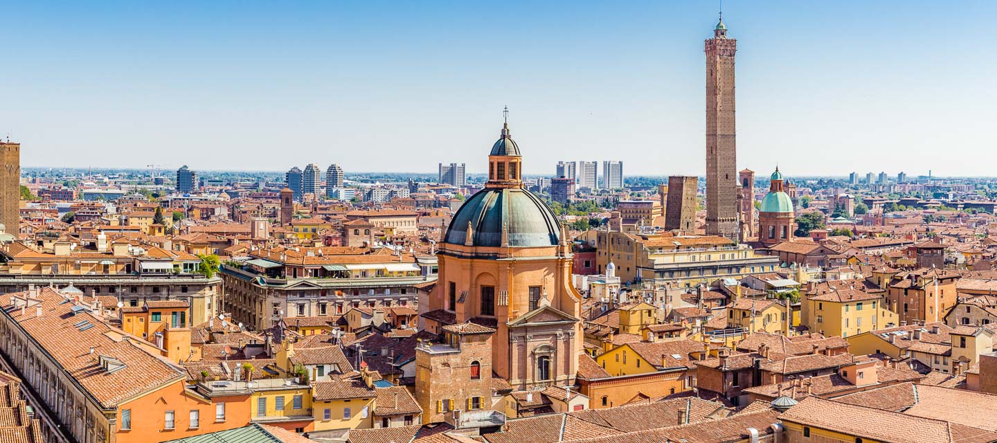 Bologna city skyline