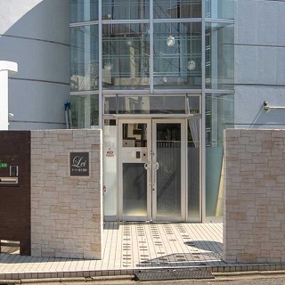 Apartment building entrance