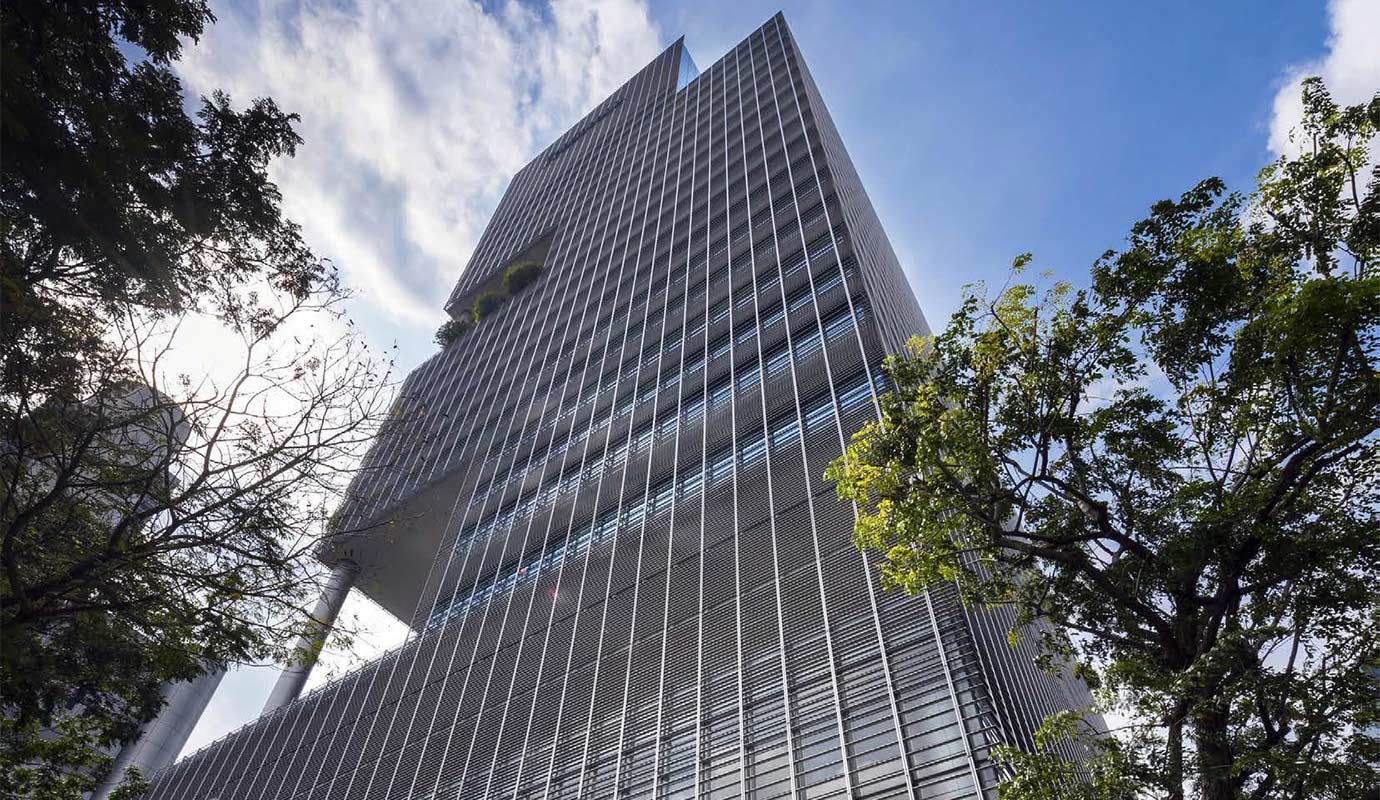 Skyscraper from below