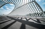 Modern architectural bridge