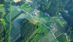 Aerial view of farmland