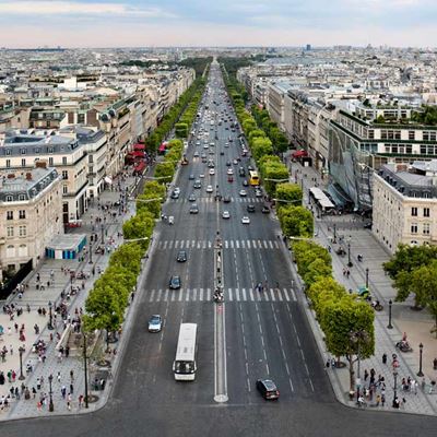 Beautiful view of busy main road