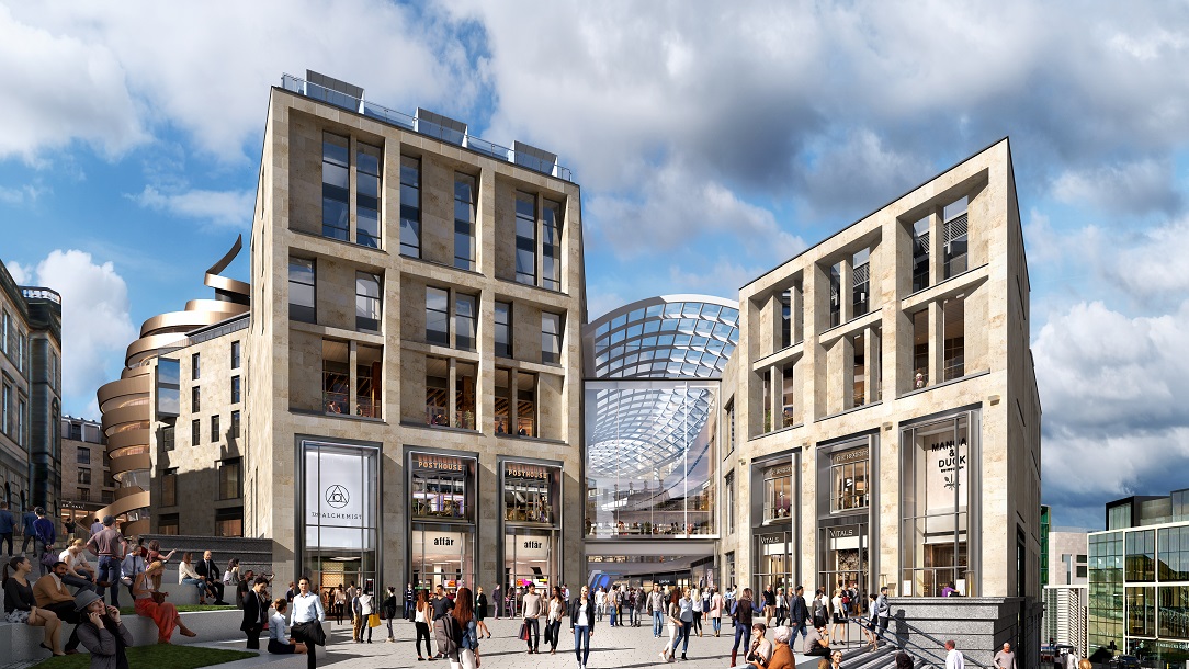 Exterior of St James Quarter