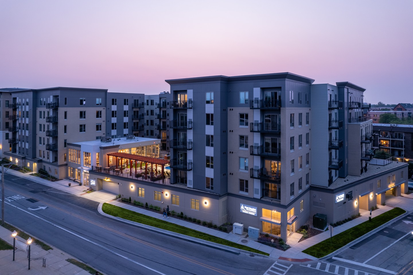 Urban apartment complex