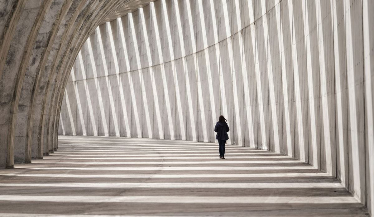 A girl walking