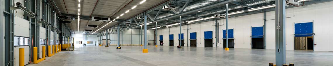 Image of the inside of a warehouse facility