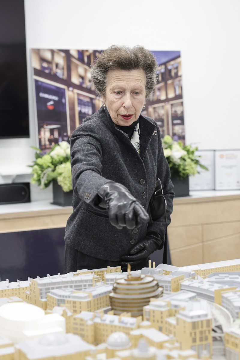 HRH Princess Anne at the opening of St James Quarter in Edinburgh