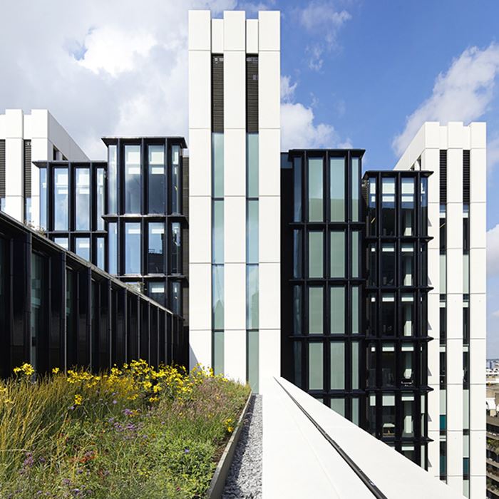 Side view of an office building in the City of London