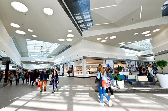 Inside the Silesia outlet centre