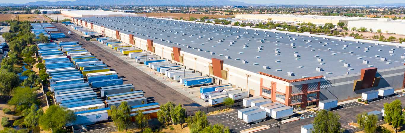 View of outside of a warehouse