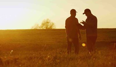 Farmers in the field 