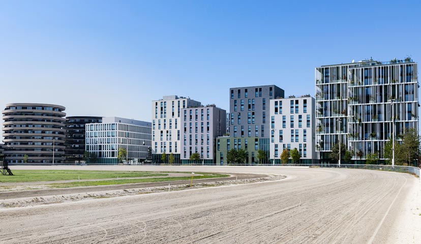 External shot of student housing complex