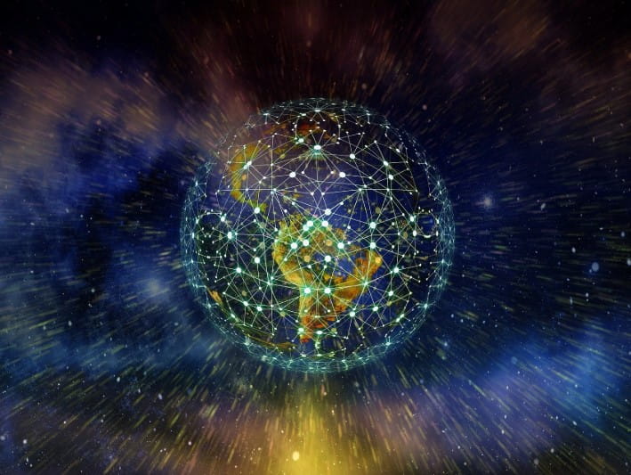 Connected Earth sphere