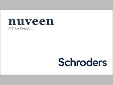 Nuveen and Schroders company logos