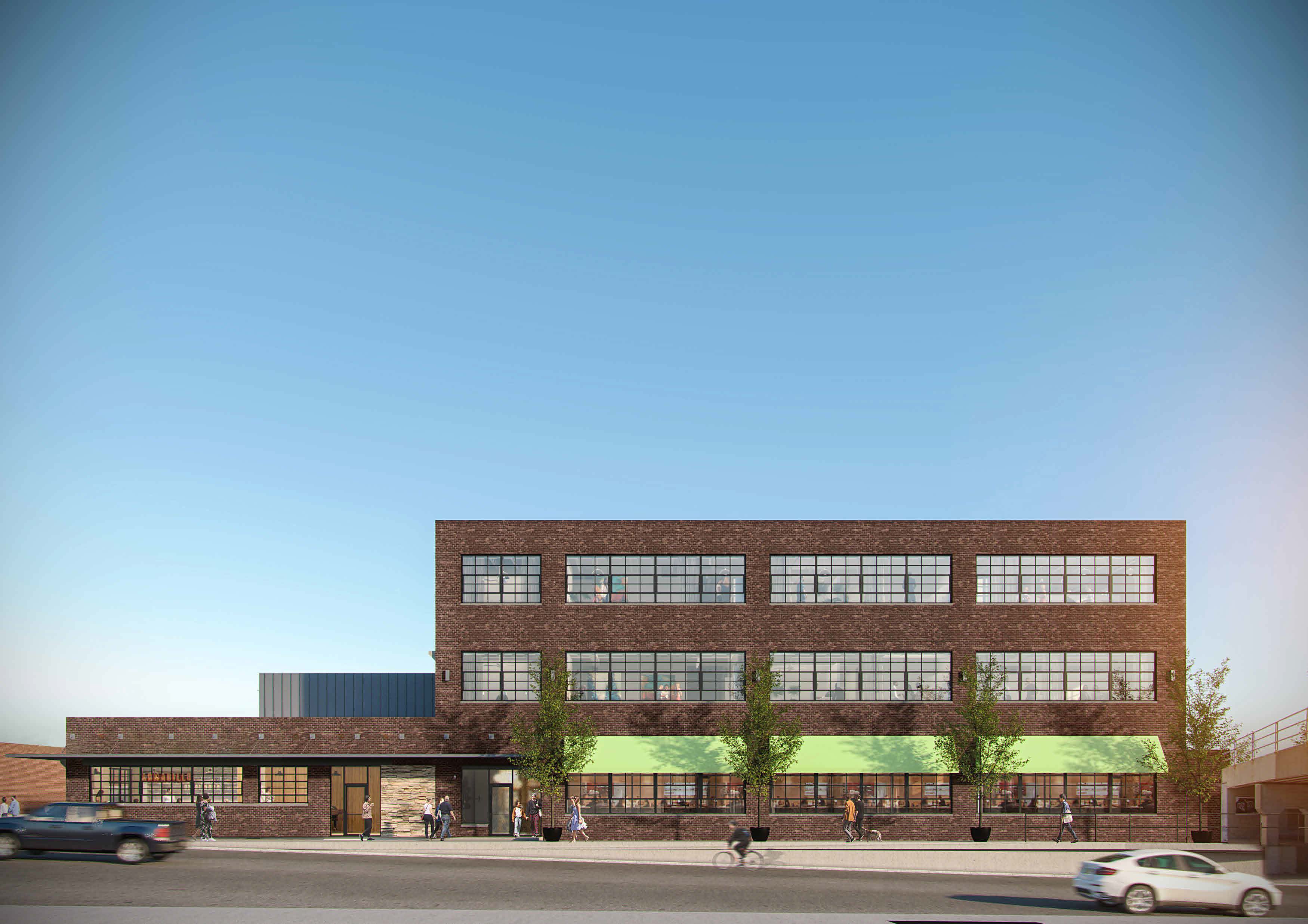 Renovated building for mixed use