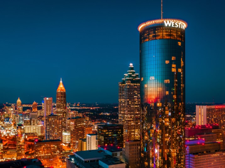 Westin peachtree plaza view