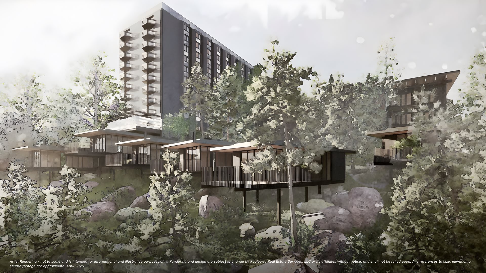 Modern multi-story residential building
