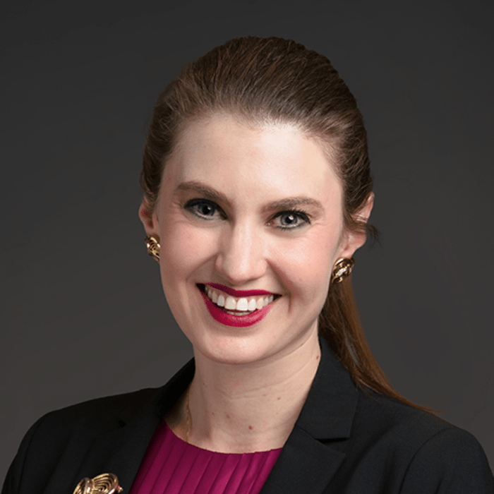 Person smiling for a portrait