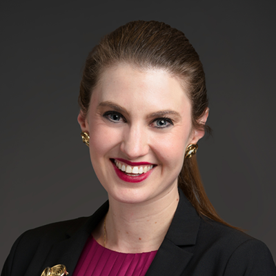 Person smiling for a portrait