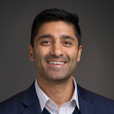 Person smiling for a portrait
