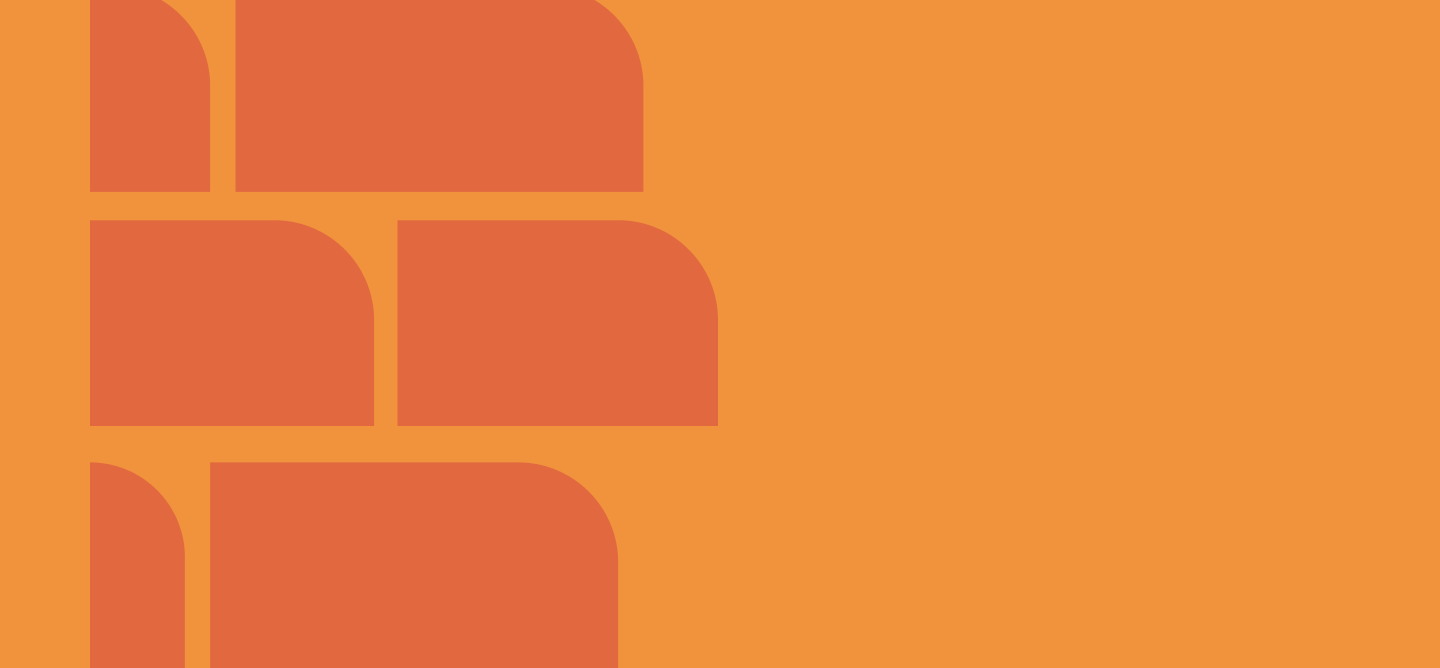 Orange background with abstract windows