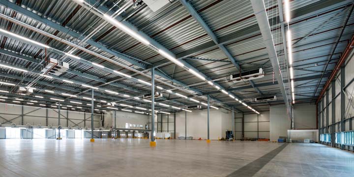 Vista interna del complesso logistico EOSTA