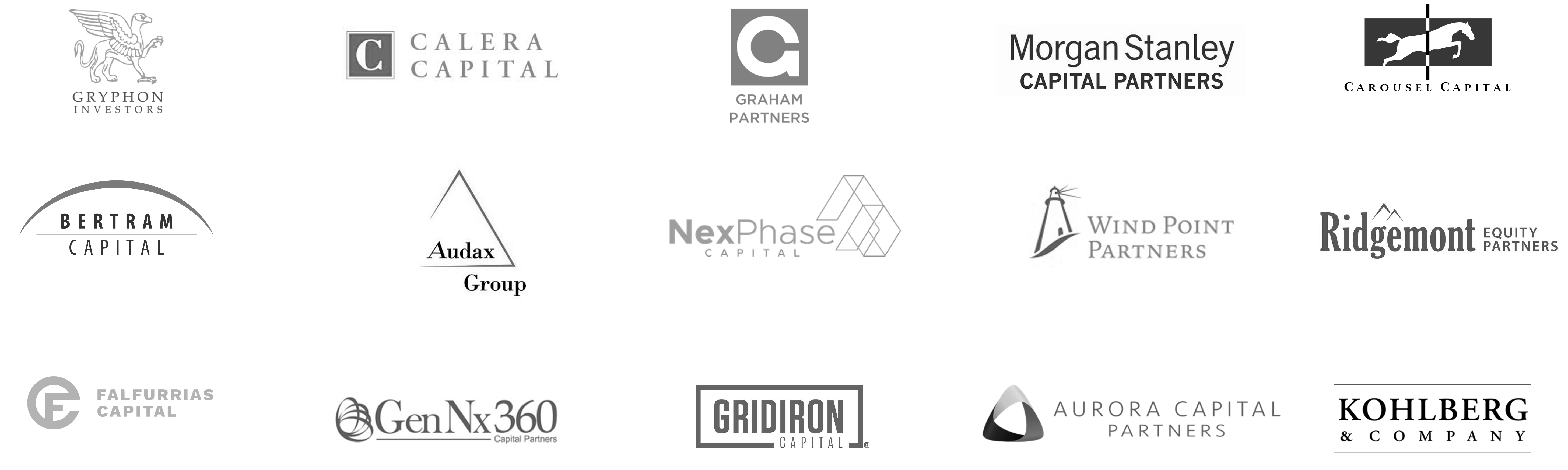 Grayscale logos